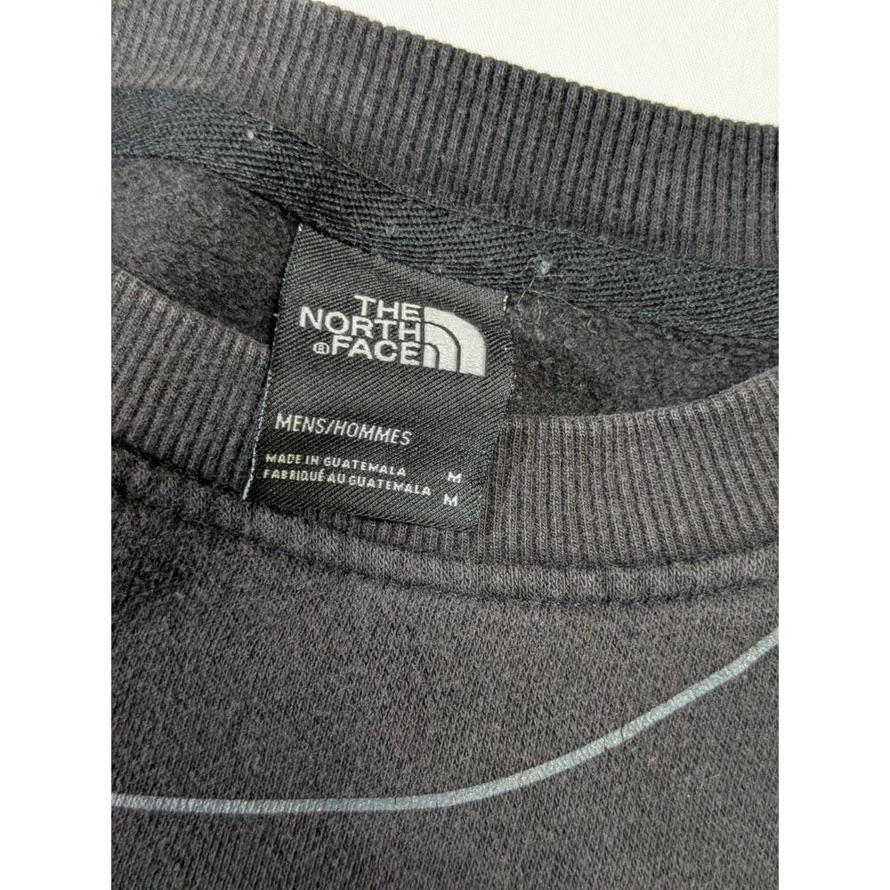 The North Face Men’s Sweatshirt Medium Black Graphic Logo Crewneck Pullover - Picture 3 of 10